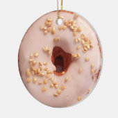 Glazed Donut Christmas Keramik Ornament (Links)