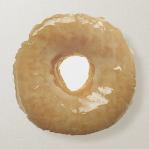 Glazed Donut Doppelseitiges Rundkissen Rundes Kissen