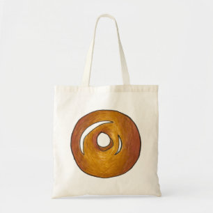 Glazed Donut Doughnut Breakfast Tote Bag Tragetasche