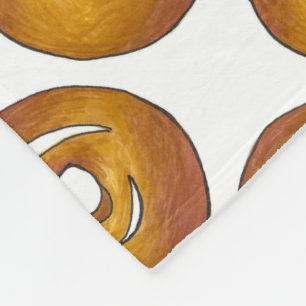 Glazed Donut Doughnut Feinschmecker Breakfast Kond Fleecedecke