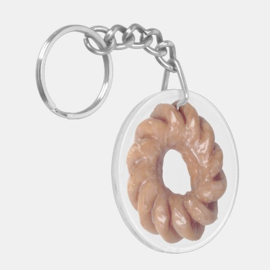 Glazed Donut Keyrchain Schlüsselanhänger (Vorderseite links)