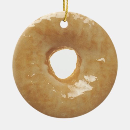 Glazed Donut Novelty Keramik Ornament (Vorne)