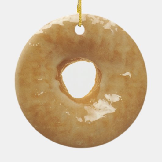 Glazed Donut Novelty Keramik Ornament (Hinten)