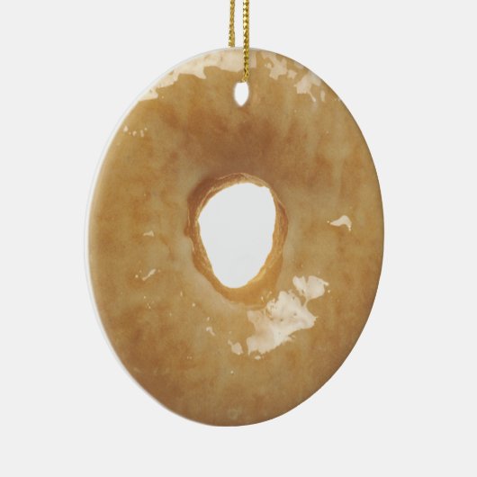 Glazed Donut Novelty Keramikornament (Rechts)