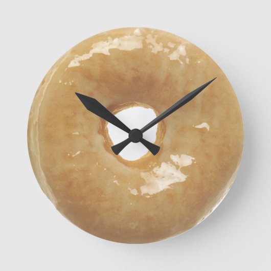 Glazed Donut Novelty Runde Wanduhr (Vorderseite)