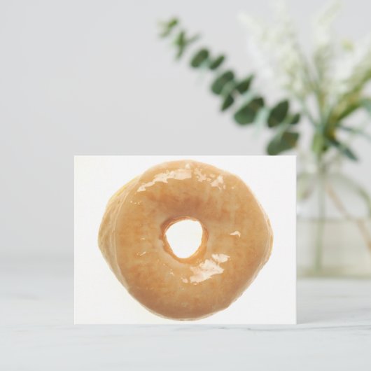 Glazed Donut Postkarte (Stehend Vorderseite)