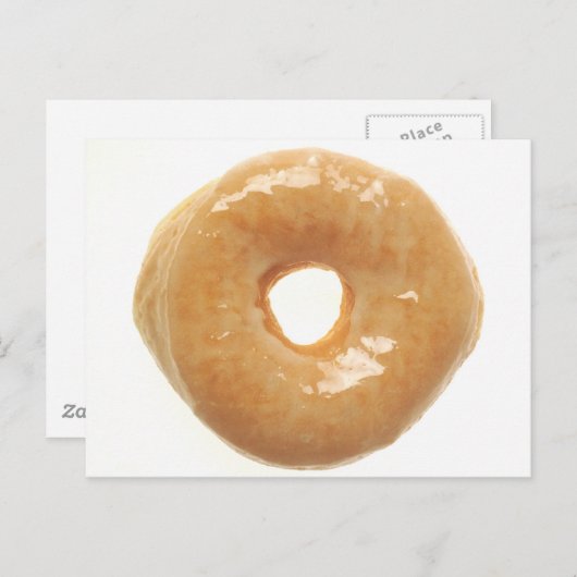 Glazed Donut Postkarte (Vorne/Hinten)