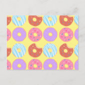 Glazed Donuts Ästhetische Geburtstagsparty Ernähru Postkarte (Vorderseite)