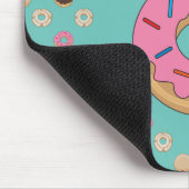 Glazed Donuts Individuelle Name Mousepad (Ecke)