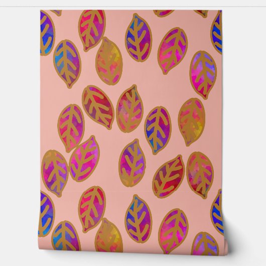 Glazed Leaves at Sunset Tapete (Abrollen)