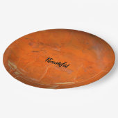 Glazed Terracotta Pappteller (Schrägansicht)