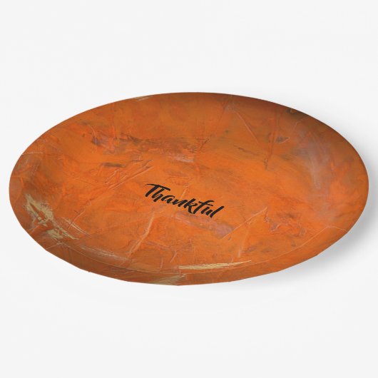 Glazed Terracotta Pappteller (Schrägansicht)