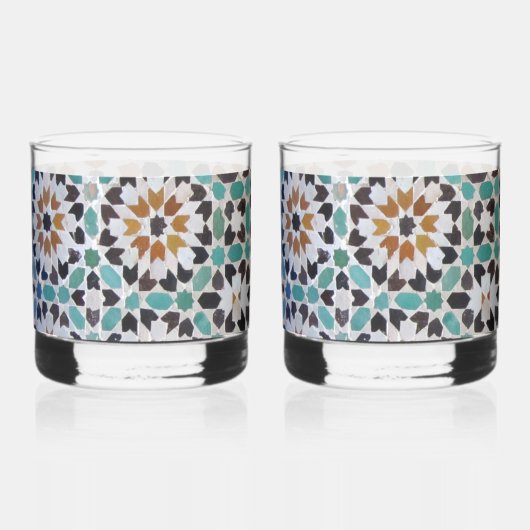 Glazen met Marrakech mozaïk Whiskyglas (Vorderseite)