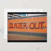 Glazer Out Postkarte (Vorne/Hinten)
