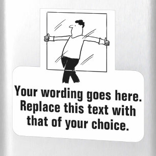 Glazier Glass und glänzende Werbung Aufkleber