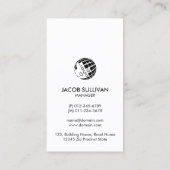 Glazier Glazing Glass Work Business Card Visitenkarte (Rückseite)