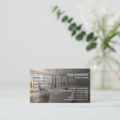 Glazier Glazing Glass Work Business Card Visitenkarte (Stehend Vorderseite)