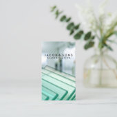 Glazier Glazing Glass Work Business Card Visitenkarte (Stehend Vorderseite)