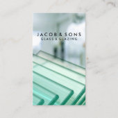 Glazier Glazing Glass Work Business Card Visitenkarte (Vorderseite)