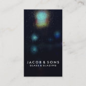 Glazier Glazing Glass Work Business Card Visitenkarte (Vorderseite)