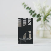 Glazier Glazing Glass Work Business Card Visitenkarte (Stehend Vorderseite)