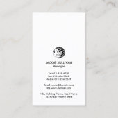 Glazier Glazing Glass Work Business Card Visitenkarte (Rückseite)