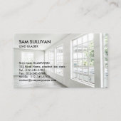Glazier Glazing Glass Work Business Card Visitenkarte (Vorderseite)