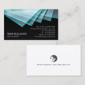 Glazier Glazing Glass Work Business Card Visitenkarte (Vorne/Hinten)