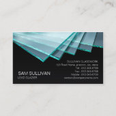 Glazier Glazing Glass Work Business Card Visitenkarte (Vorderseite)