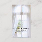 Glazier Glazing Glass Work Business Card Visitenkarte (Vorderseite)