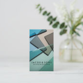 Glazier Glazing Glass Work Business Card Visitenkarte (Stehend Vorderseite)