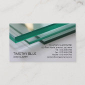 Glazier Glazing Glass Work Business Card Visitenkarte (Vorderseite)