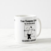 Glazing Services Glass Cutting Windows Cartoon Tas Kaffeetasse (VorderseiteRechts)