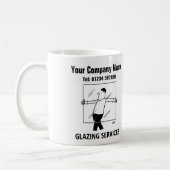 Glazing Services Glass Cutting Windows Cartoon Tas Kaffeetasse (Links)