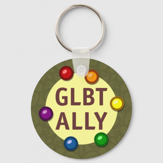 GLBT Ally Baubles Schlüsselanhänger (Vorderseite)