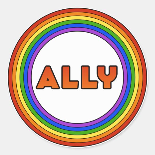 GLBT Ally Sticker (Vorderseite)