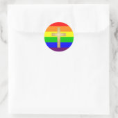 GLBT-Christlicher Preis Runder Aufkleber (Tasche)