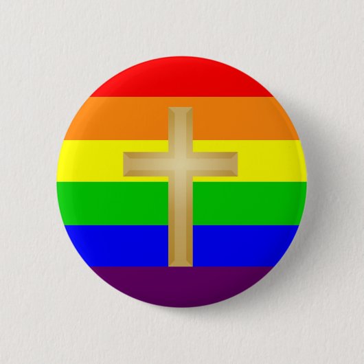 GLBT christlicher Stolz Button (Vorderseite)