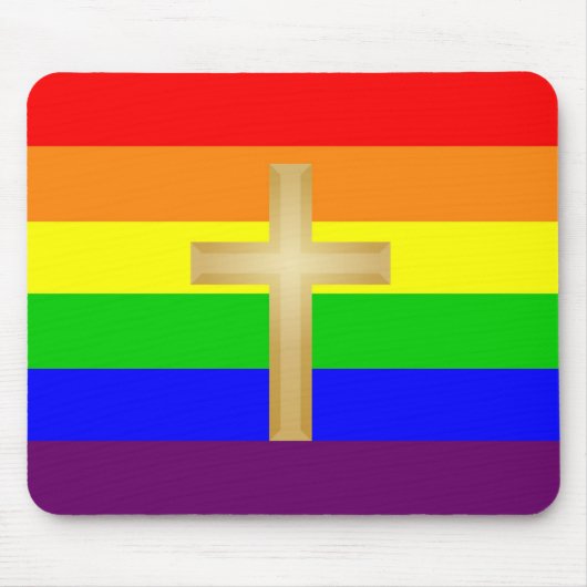 GLBT christlicher Stolz Mousepad (Vorne)