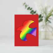GLBT Dove Postkarte (Stehend Vorderseite)