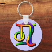 GLBT Gemini & Leo Schlüsselanhänger (Vorderseite)