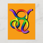 GLBT Leo & Taurus Postkarte (Vorderseite)