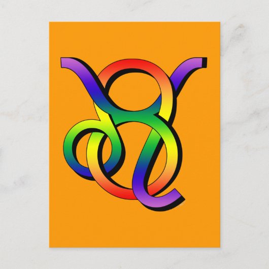 GLBT Leo & Taurus Postkarte (Vorderseite)