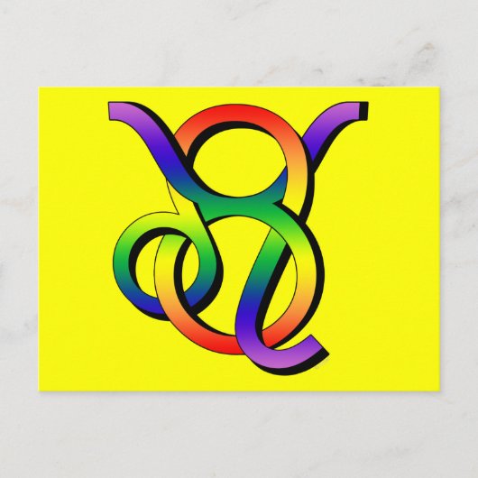 GLBT Leo & Taurus Postkarte (Vorderseite)