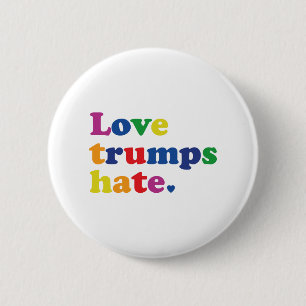 GLBT Liebe Trumps Hate Button