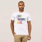 GLBT Liebe Trumps Hate T-Shirt (Vorne ganz)