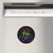GLBT Pride Bicyclist Magnet (In Situ (Geschirrspüler))