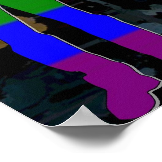 GLBT Pride Menschen in Castro Art Print Poster (Ecke)