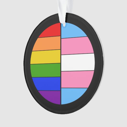 GLBT solidaritäts-Verzierung Ornament (Vorderseite)