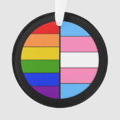 GLBT solidaritäts-Verzierung Ornament (Vorderseite)